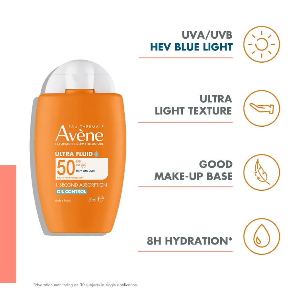 Avene Sun Ultra Fluid Oil Control SPF50