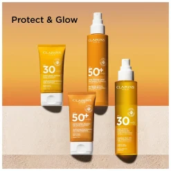 Clarins Sun Care Glowing Sun Oil High Protection for Body & Hair SPF30