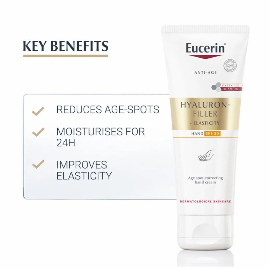Eucerin Hyaluron-Filler + Elasticity Age Spot Correcting Hand Cream SPF30