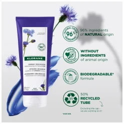 Klorane Centaury Anti-Yellowing Conditioner for Grey and Blonde Hair