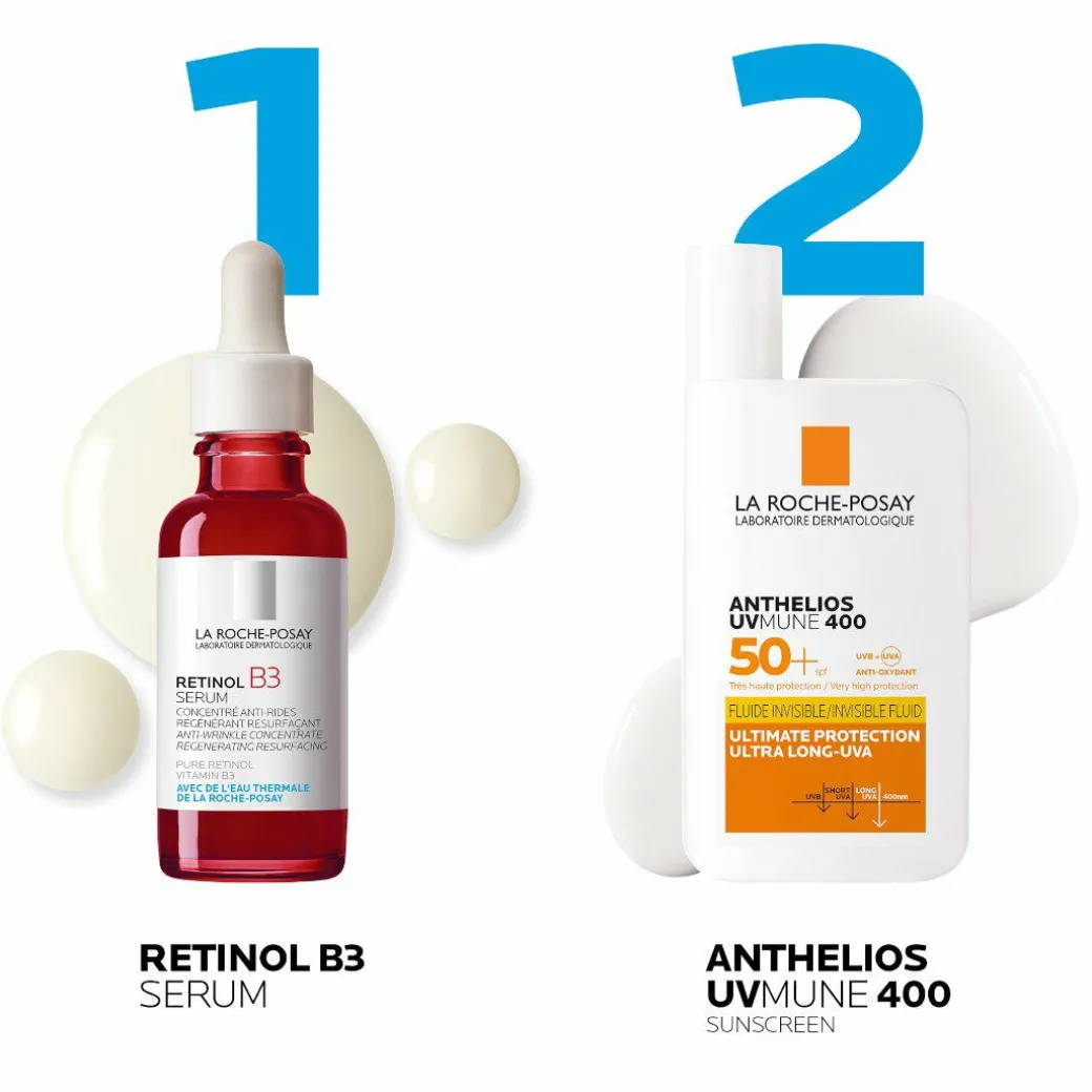 La Roche-Posay Anti-Wrinkle Correct + Protect Duo Routine Set: Retinol
