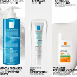 La Roche-Posay Breakout-Fighting Routine Set: Effaclar Cleanser, Corre