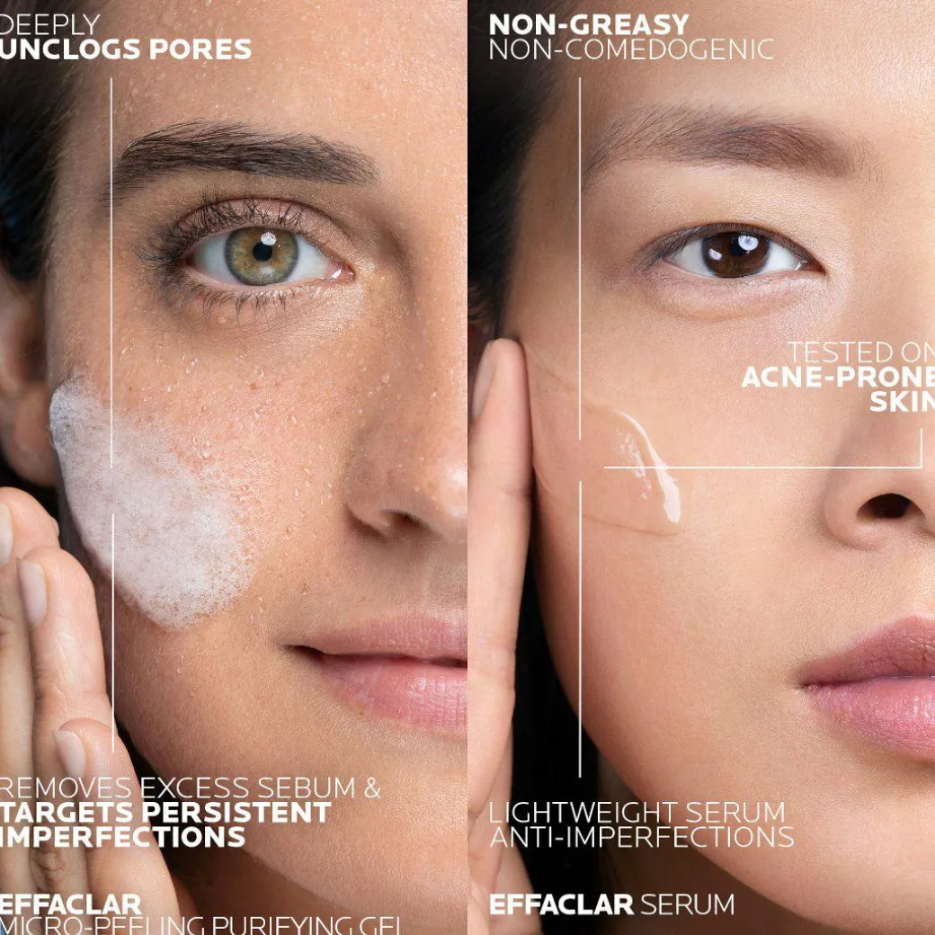 La Roche-Posay Breakout-Fighting Duo Routine Set - High Strength: Effa