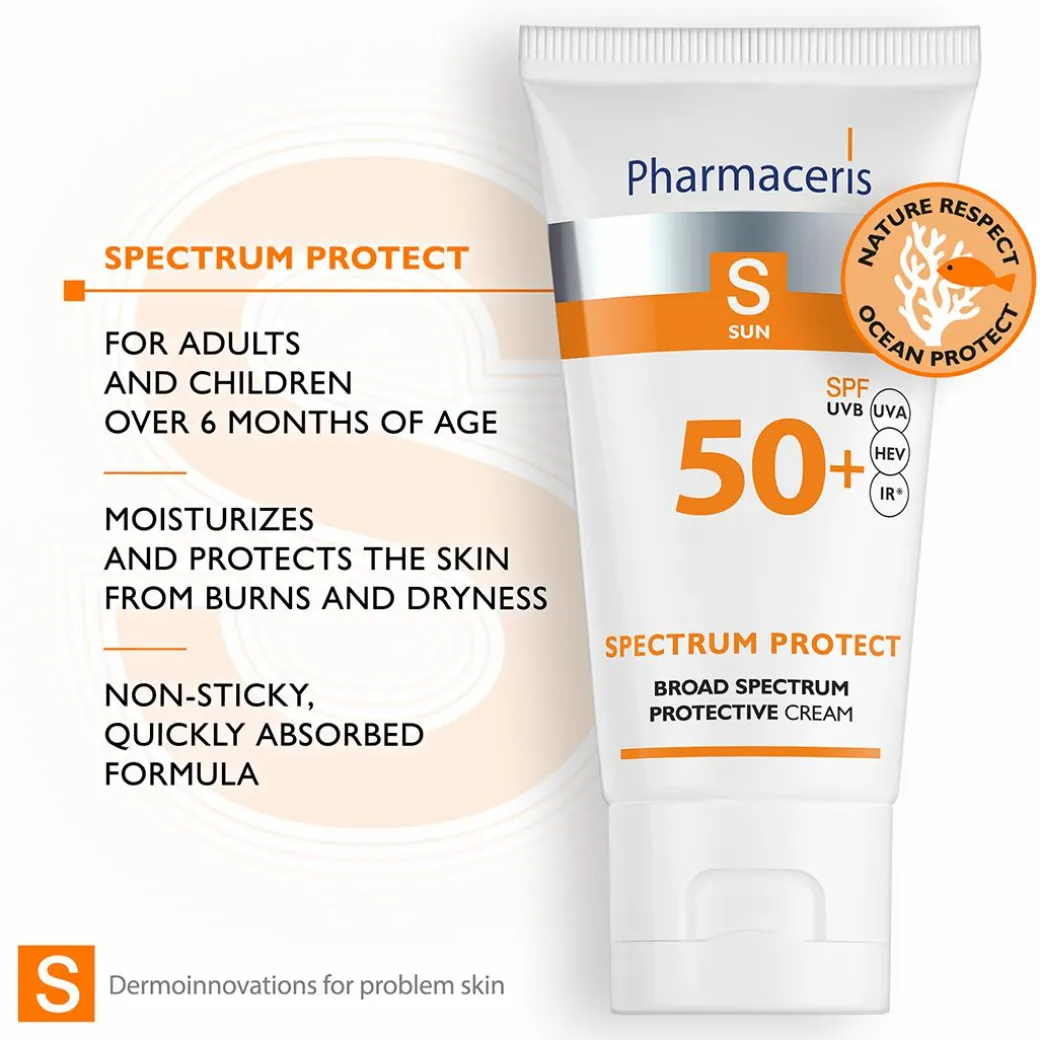 Pharmaceris S Spectrum Protect Broad Spectrum Sun Protection Cream SPF50+