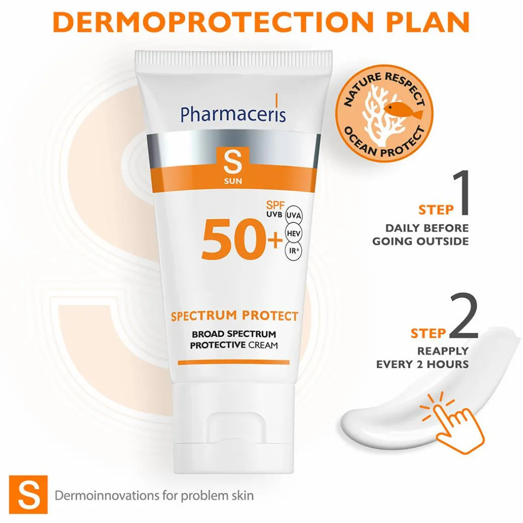 Pharmaceris S Spectrum Protect Broad Spectrum Sun Protection Cream SPF50+