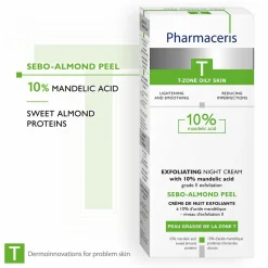 Pharmaceris T Sebo-Almond Peel 10% Mandelic Acid Exfoliating Night Cream