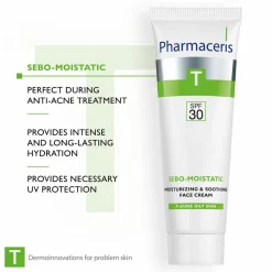 Pharmaceris T Sebo-Moistatic Moisturising & Soothing Face Cream SPF30