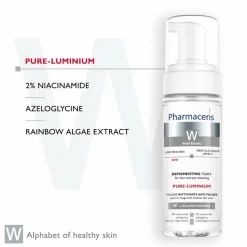 Pharmaceris W Puri-Albucin I Whitening Foam Face and Eye Cleansing