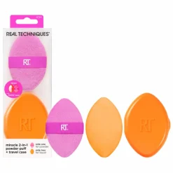 Real Techniques Miracle 2-In-1 Powder Puff + Travel Case