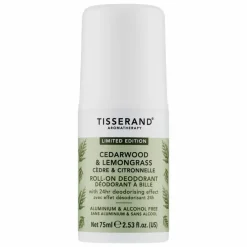 Tisserand Cedarwood & Lemongrass Roll On Deodorant