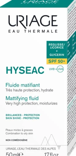 Uriage Hyseac Very High Protection Matifying Fluid SPF50+