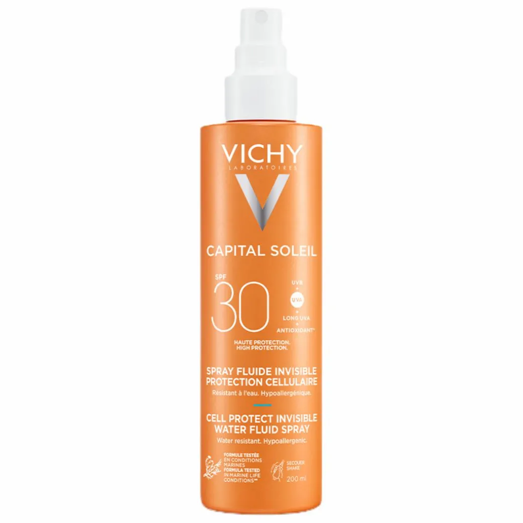 Vichy Capital Soleil Cell Protect Invisible High UVA + UVB Sun Protection Spray SPF30