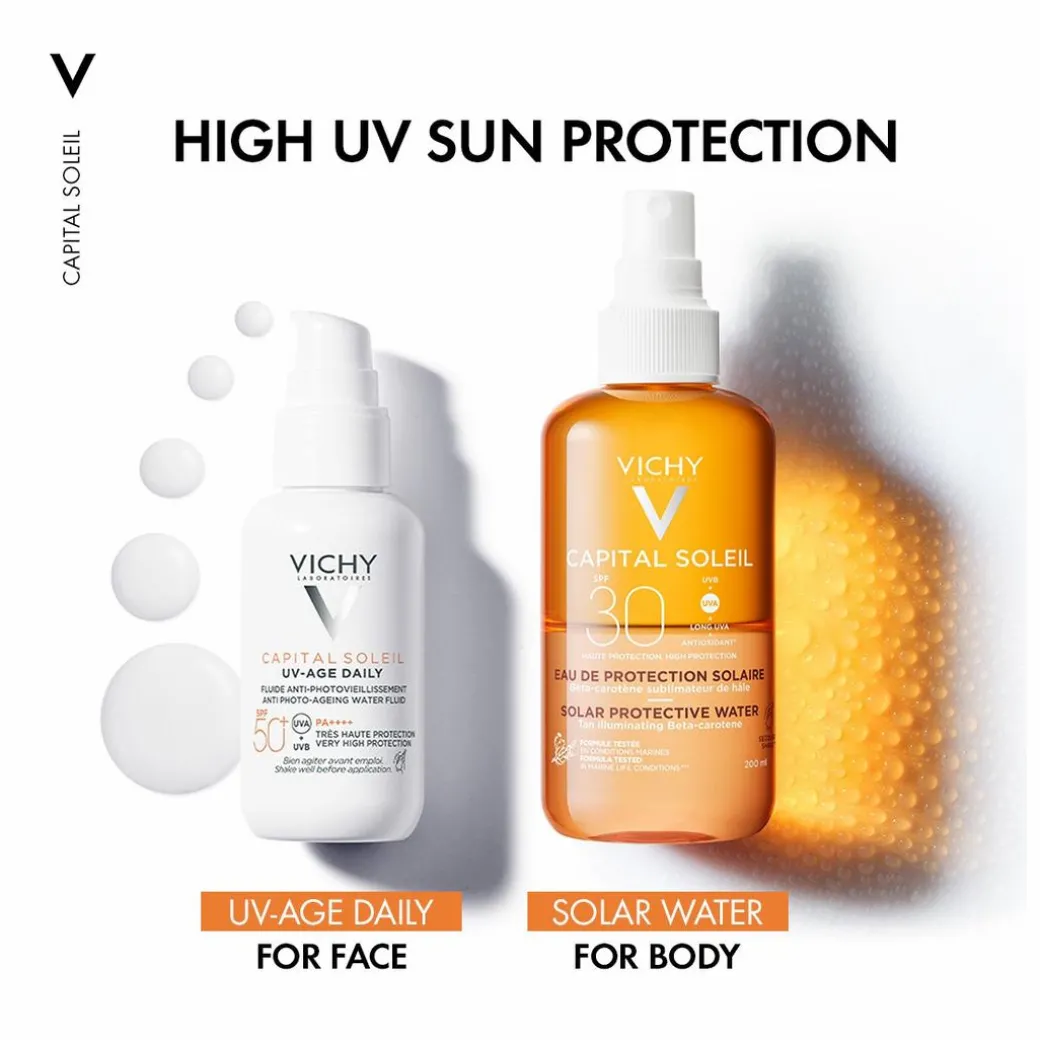 Vichy Capital Soleil Solar Protective Water - Illuminating Tan SPF30