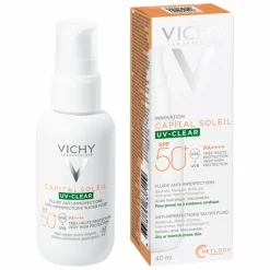Vichy Capital Soleil UV Clear Anti-imperfections Water Fluid SPF50+ for Blemish-Prone Skin