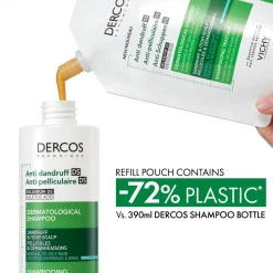 Vichy Dercos Anti-Dandruff Shampoo for Normal to Oily Hair Refill
