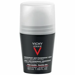 Vichy Homme 48hr Anti Perspirant Sensitive Skin Deodorant Roll-on