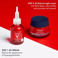 Vichy LiftActiv Night Routine Set for Hyperpigmentation: Serum & Moist