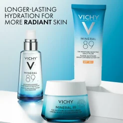 Vichy Minéral 89 Hydration Hyaluronic Acid Routine Set: Serum, Moistur