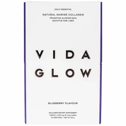 Vida Glow Natural Marine Collagen Sachets - Blueberry Flavour